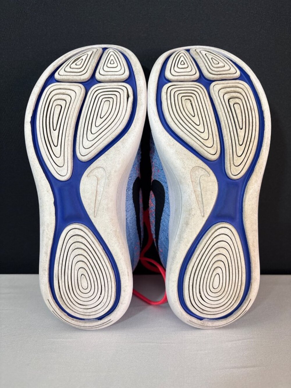 Nike LunarEpic Flyknit Racer Running Shoes Coral Blue Lightweight Breathable (7) - Picture 11 of 14